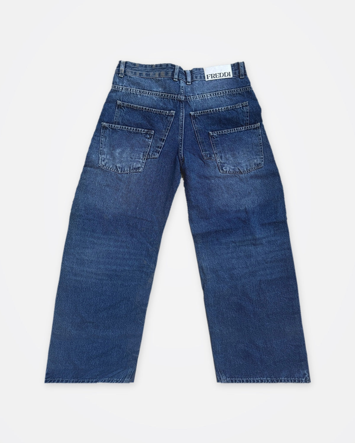 Indigo Flared Jeans, back