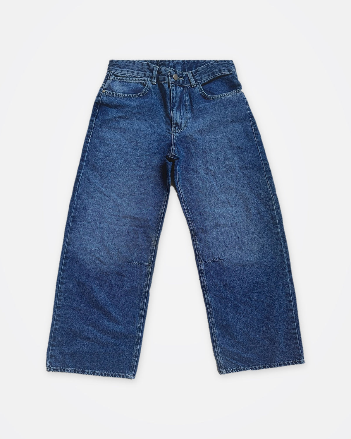 Indigo Flared Jeans, front