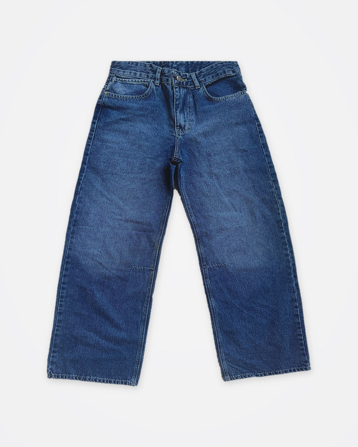 Indigo Flared Jeans, front